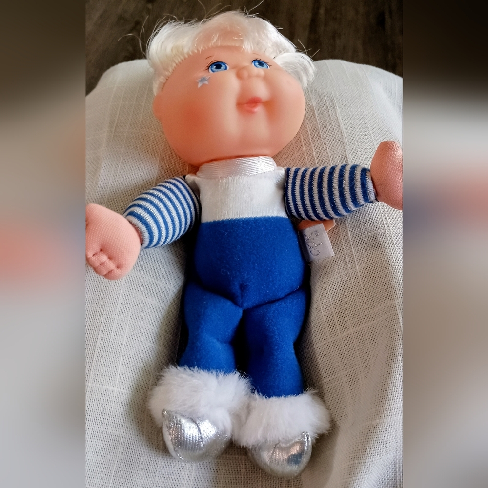 Vintage 1995 Mattel Cabbage Patch Kids Snow Angel 8" Plush Mini Doll